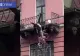 Imagini de infarct: momentul în care doi tineri cad de la balcon, după o ceartă