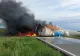 VIDEO O cisternă încărcată cu motorină a EXPLODAT pe DN21A! Nu s-au înregistrat victime, traficul în zonă este complet blocat 