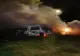 INCENDIU devastator, într-un sat din Mureş: maşină DISTRUSĂ de flăcări 