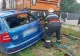 Autoturism făcut ARMONICĂ în județul Suceava, după ce a fost lovit în plin de un tren
