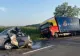 FOTO O nouă tragedie pe șosea. Un om a murit, în Mureș, după impactul dintre o maşină şi un TIR
