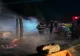 Incendiu violent, în Băneasa. Baracă din curtea unui depozit de lemne, distrusă de flăcări