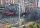FOTO + VIDEO | Incendiu puternic pe Calea Rahovei: 2 tramvaie au luat foc. Linia 32, blocată în urma unui scurtcircuit