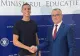 Înotătorul David Popovici a fost premiat de ministrul Educaţiei - Sorin Cîmpeanu: „Vreau să inspir cât mai mulţi copii să se apuce de sport”