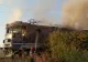 Incendiu la locomotiva unui tren de călători, în gara Băbeni din județul Vâlcea