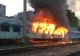 FOTO + VIDEO Incendiu puternic în București, lângă stadionul Rapid. Vagoane în flăcări, în zona de triaj a Gării Basarab 