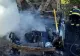 O mașină făcută SCRUM din cauza unui incendiu necontrolat în Giurgiu - Ce s-a întâmplat cu proprietarul