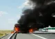 Incendiu violent pe Autostrada București-Ploiești. O dubă a luat foc - Au intervenit pompierii