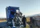 FOTO Accident în lanț, între 4 TIR-uri, pe o șosea din Banat. Un șofer a murit 