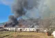 FOTO + VIDEO | Incendiu la un atelier de prelucrare a lemnului din Harghita. Au intervenit 80 de pompieri