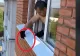 VIDEO – Se auzeau zgomote ciudate de sub pervaz. Când l-a dat la o parte și a văzut ce se află acolo, nu i-a venit să creadă