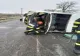 Accident CUMPLIT în Ialomița! O autoutilitară s-a răsturnat. Trei persoane și un copil, RĂNITE