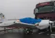 Accident neobișnuit: Un tir a LOVIT un avion pe autostradă - Șoferul este român