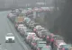Trafic aglomerat pe DN 1. Coloane de maşini pe Valea Prahovei 