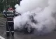 Momente de panică după ce o mașină a luat foc în mers, în Oradea