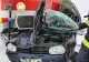 Mașină spulberată de tren. În autoturism se aflau și 2 copii. A fost activat planul ROȘU