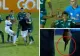 VIDEO - Un spectator a intrat cu un cuțit, pe gazon, în timpul unui meci de fotbal și a început să-i alerge pe jucători