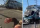 VIDEO | Pilot salvat dintr-un avion prăbușit cu câteva secunde înainte ca un tren să intre în el