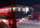 FOTO: TIR izbit din plin de un tren care avea un singur pasager și doi mecanici