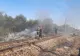 Incendiu de vegetație uscată în apropierea a 20 de vagoane cu benzină într-o gară din Prahova. Circulația feroviară, oprită