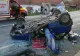 Accident ÎNGROZITOR în Hunedoara: o femeie s-a răsturnat cu maşina
