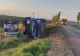FOTO | Un TIR ucrainean s-a răsturnat la limita județelor Vrancea și Bacău. Ce încărcătură valoroasă avea