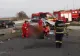 FOTO | Accident teribil în Cluj: Un bărbat a murit după ce a intrat cu maşina într-un cap de pod. A intervenit un elicopter SMURD
