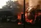 Incendiu puternic la un atelier mecanic din Suceava. Flăcările au făcut scrum întreaga anexă