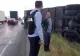 Un autocar s-a răsturnat pe marginea drumului, în județul Argeș- VIDEO