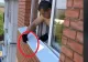 VIDEO – Se auzeau zgomote ciudate de sub pervaz. Când l-a dat la o parte și a văzut ce se află acolo, nu i-a venit să creadă