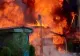 Incendiu puternic la o mănăstire din Argeș - Au luat foc lemnele depozitate pentru iarnă