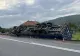 Un autotren încărcat cu celuloză s-a răsturnat pe E60, între Cluj şi Oradea. Sunt înregistrate scurgeri de carburant