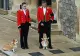 Înmormântarea REGINEI. Cei 2 câini din rasa Corgi au privit trecerea cortegiului funerar (VIDEO)