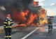 INCENDIU devastator pe autostrada A10, lângă Aiud. Un camion a ars ca o torță - FOTO+VIDEO