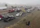 Carambol cu 60 de mașini pe autostradă: un mort și 3 răniți - VIDEO