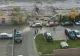 "Dorel" lovește din nou. Muncitorii au demolat un zid peste mai multe mașini parcate pe o stradă din Cluj-Napoca