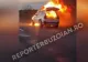 O mașină a luat foc în mers, la Buzău. Șoferul se bucură că a scăpat cu viață - VIDEO 