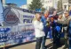 Nicușor Dan, vizitat de protestatari. Sindicaliștii de la Cartel Alfa pichetează Palatul Cotroceni