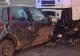 Autoturism făcut țăndări de un TIR. Șoferul a murit pe loc
