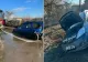 Accident în Giurgiu, în prima zi de Crăciun: 4 victime după ce o mașină s-a răsturnat - Un rănit, adus în Capitală cu elicopterul SMURD