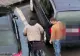 Un cerșetor în scaun cu rotile s-a ridicat și a umblat bine-mersi, înainte de a urca într-o mașină, la Brașov - FOTO&VIDEO
