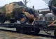 Un tren cu blindate turcești, filmat cum trece prin Gara Bacău, cel mai probabil cu destinația Ucraina - VIDEO 