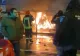 Incendiu într-o piață din București - Desfășurare de forțe pentru stingerea flăcărilor