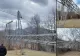 La un pas de catastrofă. 4 stâlpi de înaltă tensiune, doborâți de vânt pentru că hoții au tăiat bucăți de metal din ei - FOTO