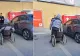 Un bărbat care cerșea într-un scaun cu rotile, ”demascat” de polițiști! Scene IREALE în parcarea unui supermarket din Alba Iulia - FOTO