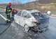 Mașini în flăcări pe autostrăzile din România: 2 autoturisme au ars ca niște torțe în Sibiu și Prahova, aproape de Capitală