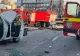 BMW al Poliției Rutiere, DISTRUS după un carambol pe o stradă din Cluj! Doi polițiști au avut nevoie de îngrijiri medicale