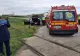 Accident deosebit de grav în județul Neamț. O ambulanță a intrat într-un cap de pod