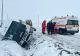 Un microbuz cu trei persoane la bord s-a răsturnat într-o comună din Iași