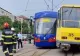 Accident grav la Oradea. 2 tramvaie s-au ciocnit, unul a sărit de pe linie - FOTO